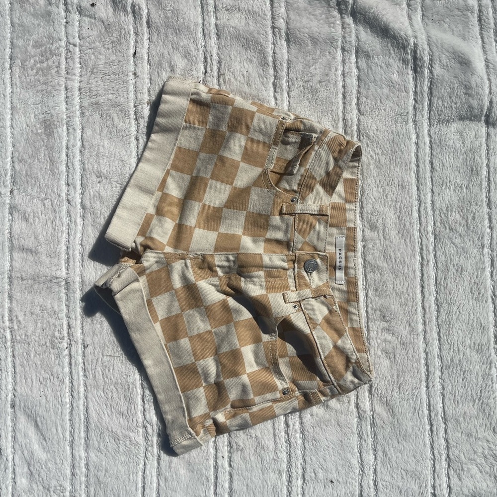 Pacsun checkered mom shorts size 23